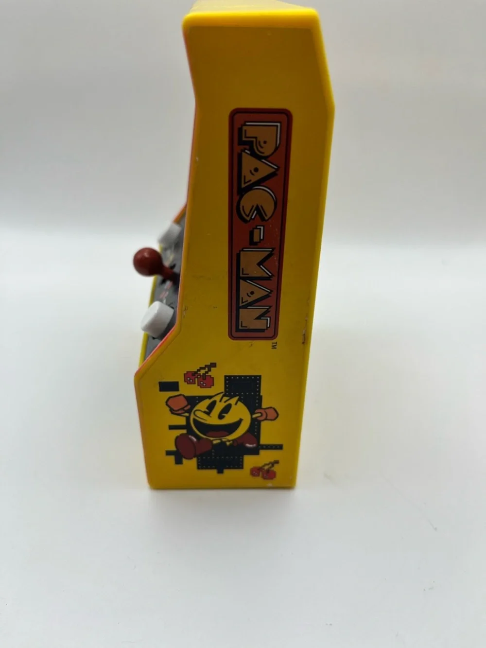 Mini Arcade Game Console - Yellow / Red Pac Man